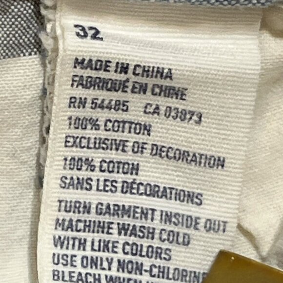 (32) AMERICAN EAGLE Men's Shorts Size 32 Stripes 4 Pockets 100% Cotton - Picture 7 of 8